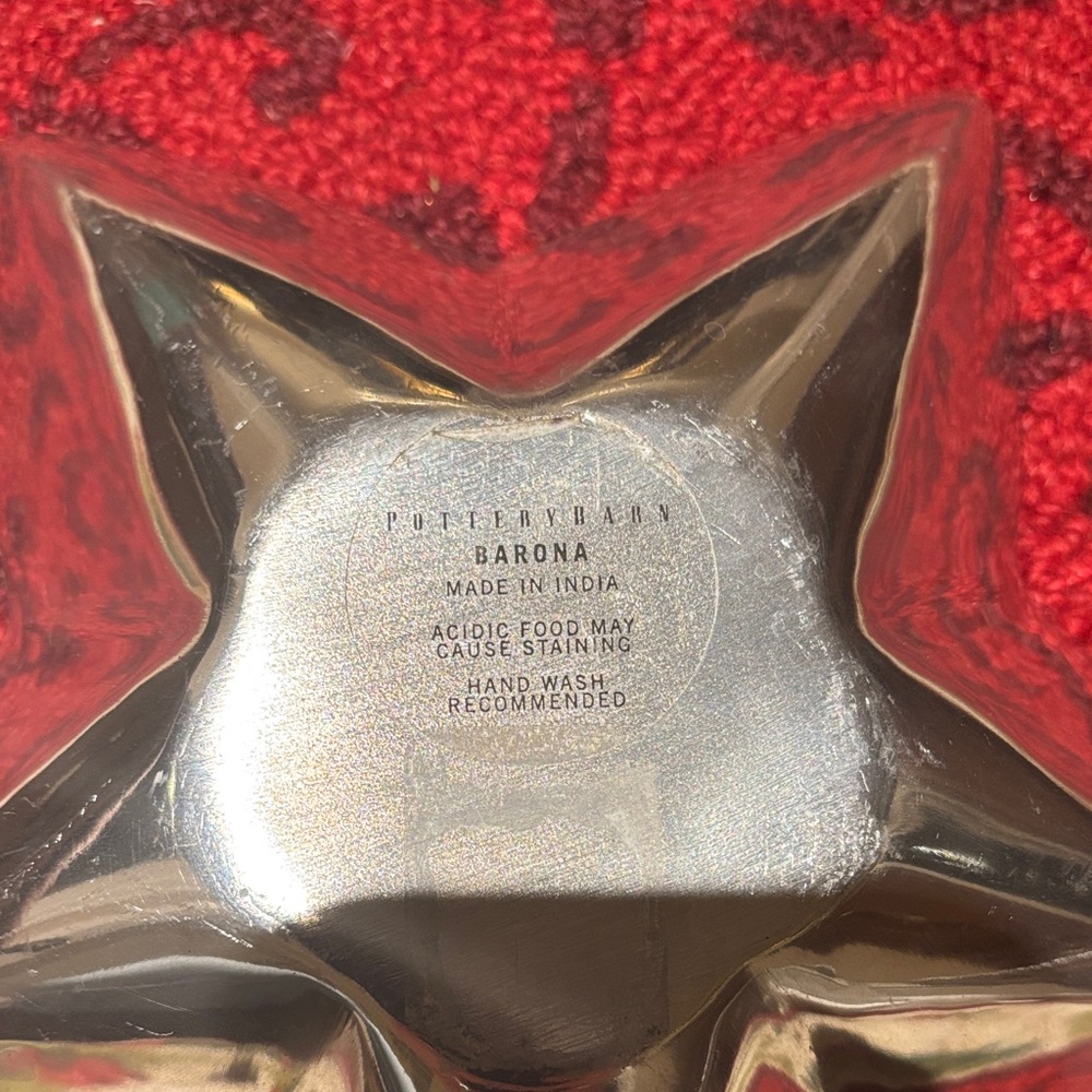 Pottery Barn Barona Metallic Star Dish - Picture 2 of 3